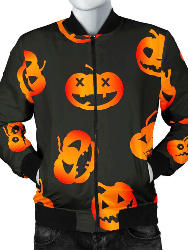 Halloween Pumpkins Design Bomber Jacket