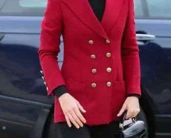 Kate Middleton Catherine Red Blazer