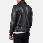 Men Allaric Alley Black Biker Leather Jacket