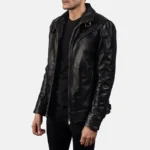 men black biker jacket